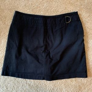 St John’s, stretch skirt, size 12, navy,